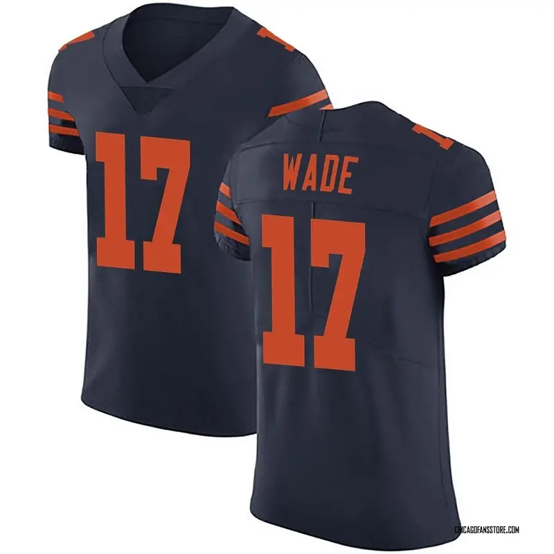 Men's Navy Blue Elite Barrington Wade Chicago Alternate Vapor Untouchable Jersey