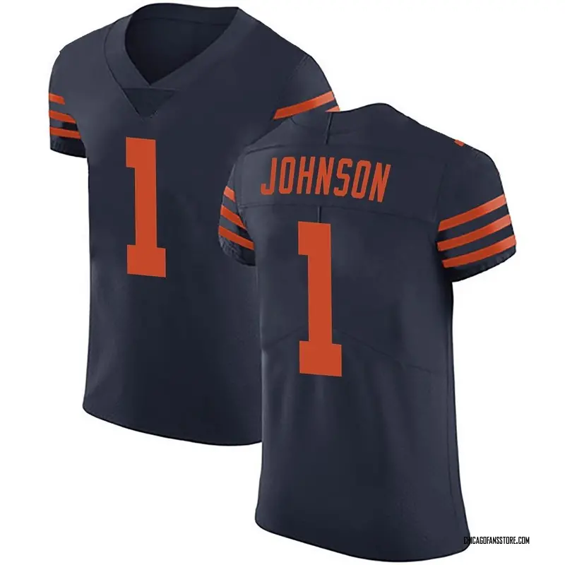 Men's Navy Blue Elite Jaylon Johnson Chicago Alternate Vapor Untouchable Jersey