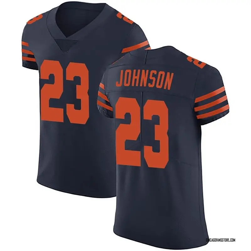 Men's Navy Blue Elite Roschon Johnson Chicago Alternate Vapor Untouchable Jersey