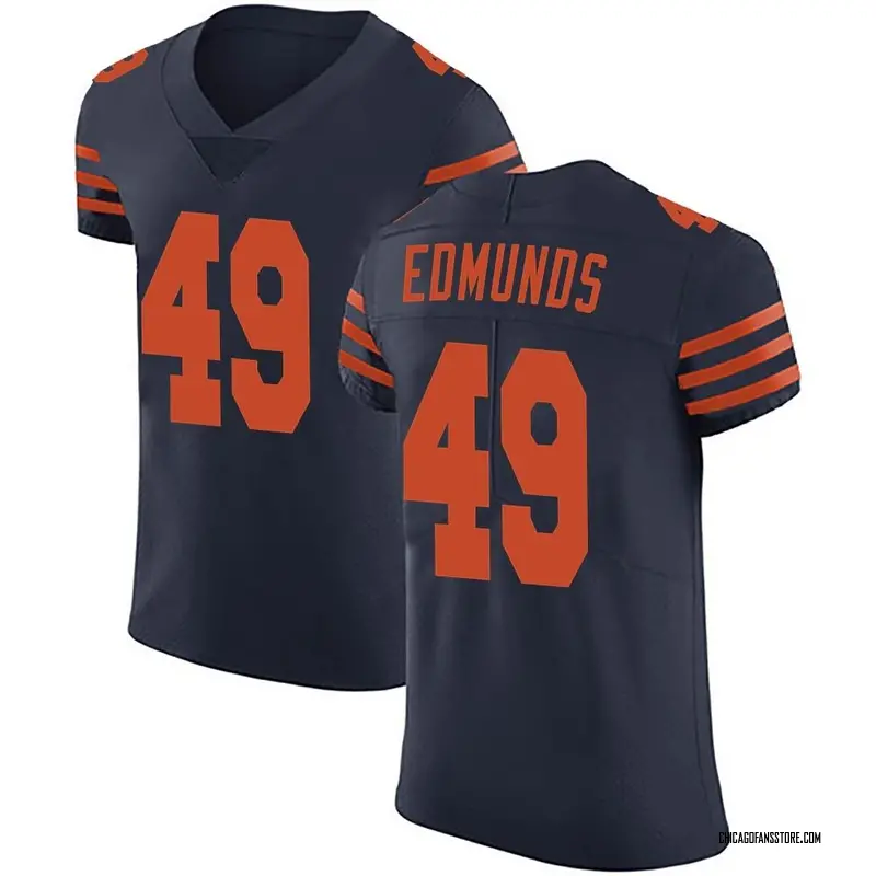 Men's Navy Blue Elite Tremaine Edmunds Chicago Alternate Vapor Untouchable Jersey