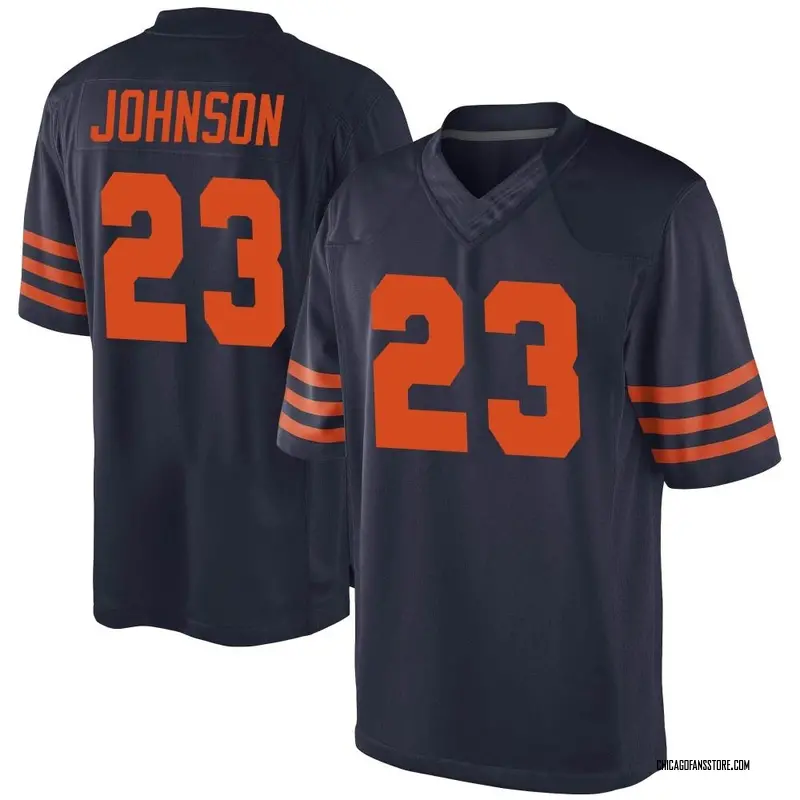 Men's Navy Blue Game Roschon Johnson Chicago Alternate Jersey