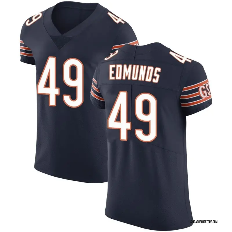Men's Navy Elite Tremaine Edmunds Chicago Team Color Vapor Untouchable Jersey