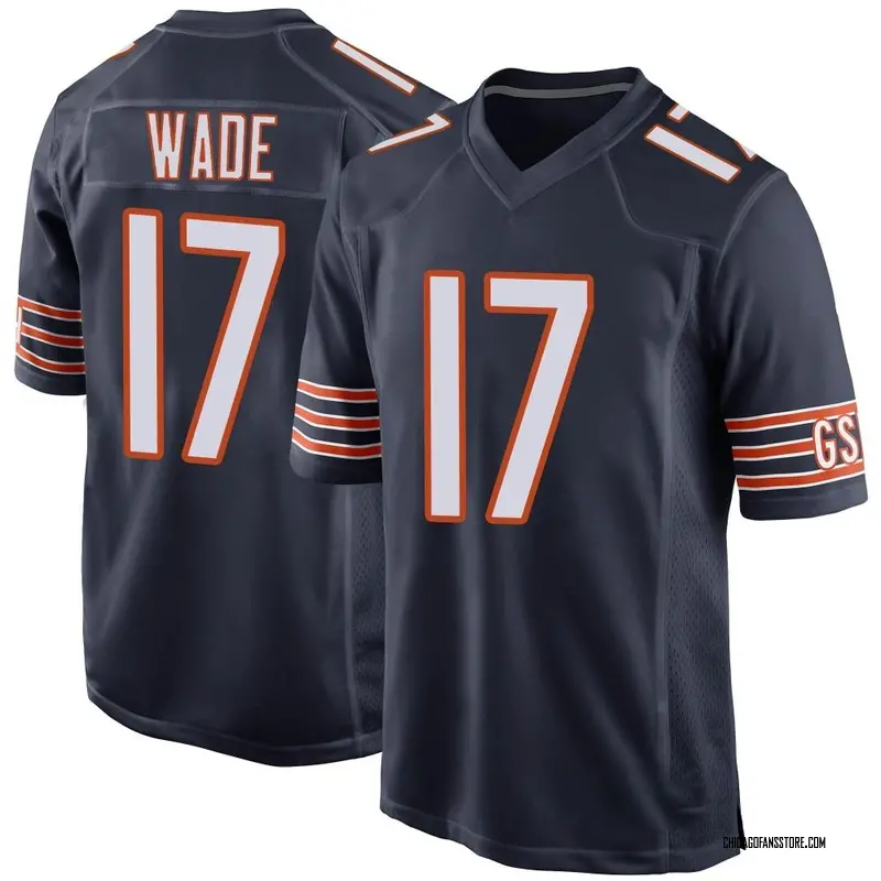 Men's Navy Game Barrington Wade Chicago Team Color Jersey