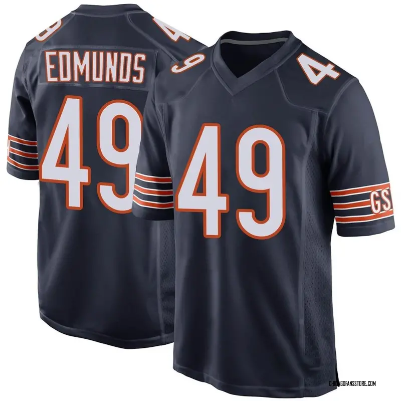 Men's Navy Game Tremaine Edmunds Chicago Team Color Jersey
