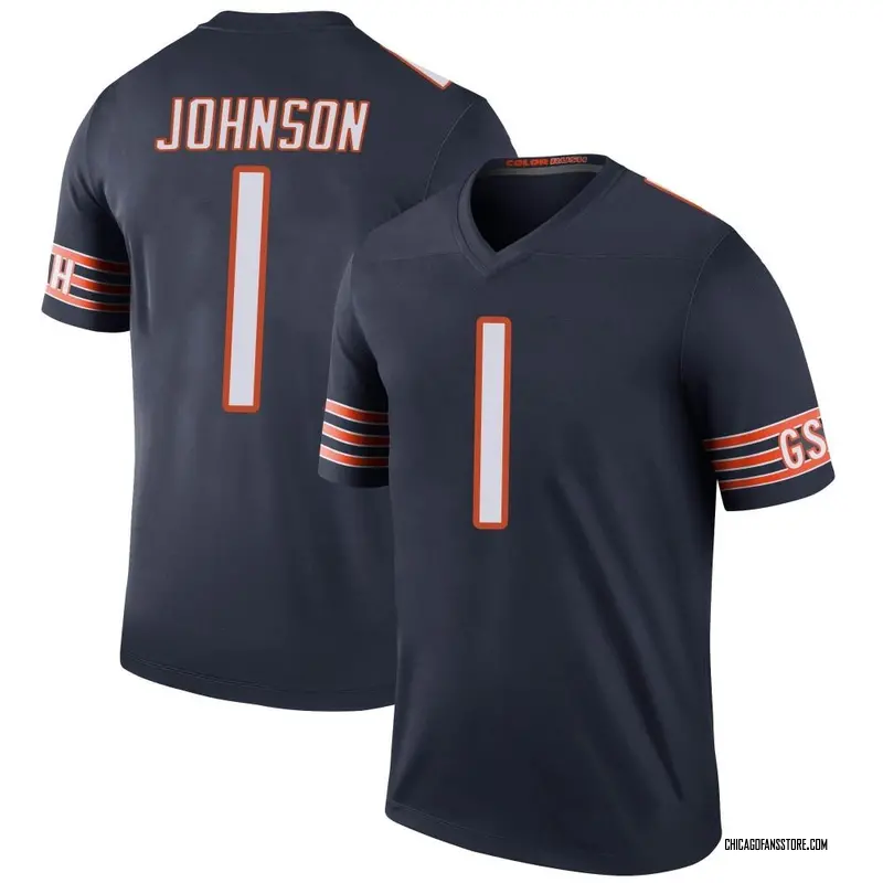 Men's Navy Legend Jaylon Johnson Chicago Color Rush Jersey