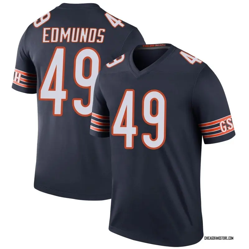 Men's Navy Legend Tremaine Edmunds Chicago Color Rush Jersey