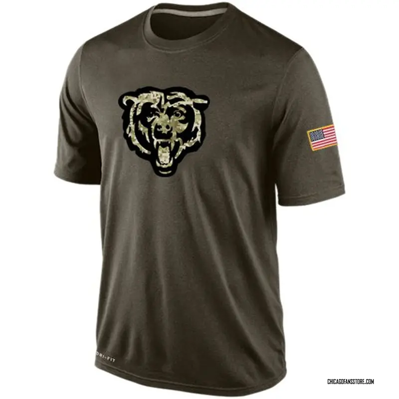 Men's Olive Chicago Bears Salute To Service KO Performance Dri-FIT T-Shirt