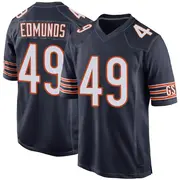 Youth Navy Game Tremaine Edmunds Chicago Team Color Jersey