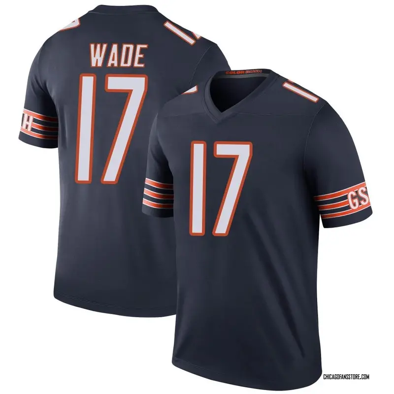 Youth Navy Legend Barrington Wade Chicago Color Rush Jersey